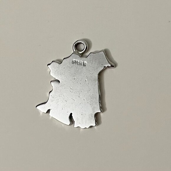Vintage Sterling New Brunswick Canada Souvenir Charm No Loop - Picture 4 of 8